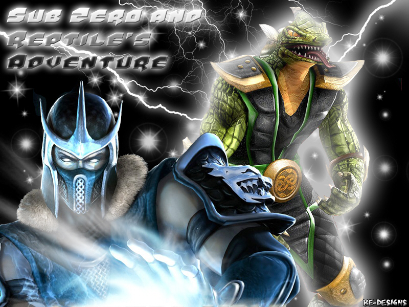 mortal kombat 9 reptile wallpaper. mortal kombat sub zero